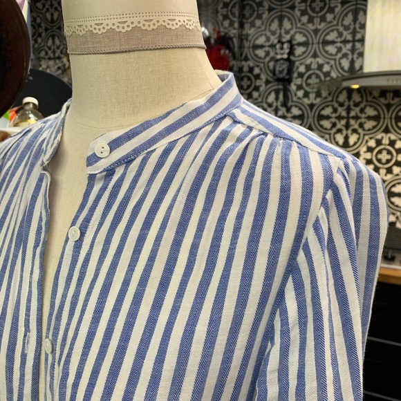 Mavi flowy boyfriend shirt in chambray stripe - Picture 4 of 7
